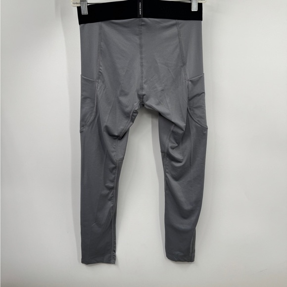 Nike Pro Men's Dri-FIT 3/4 Length Fitness Tights Grey Small Compression Training - Picture 6 of 9